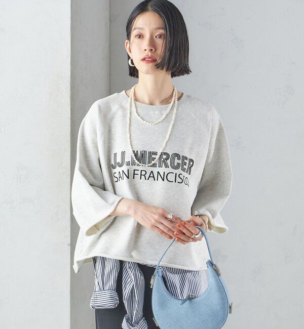 SHIPS for women「【SHIPS別注】〈洗濯機可能〉J.J MERCER:別注 7分袖 プリント スウェット」|スウェット・ジャージ|