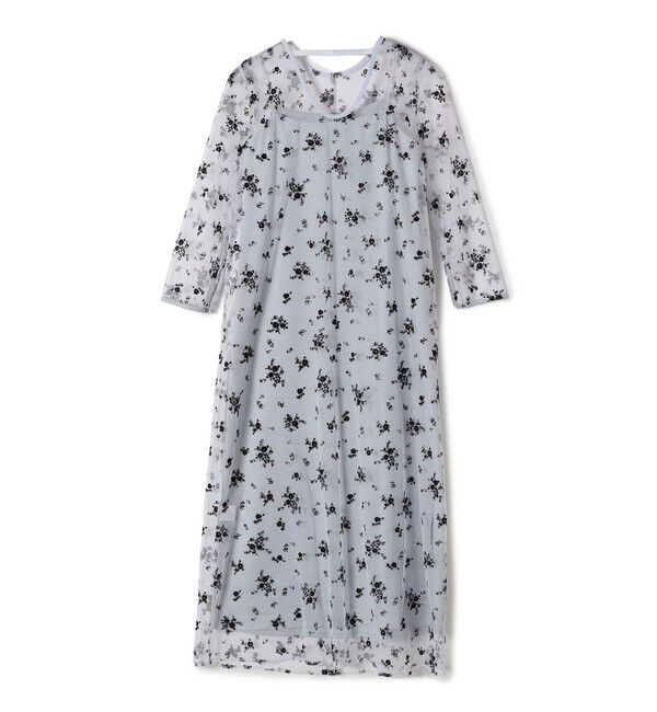 SHIPS for women「kaene:フロッキー レース &times; サテン 2WAY ワンピース（セレモニー対応可）」|ドレス|