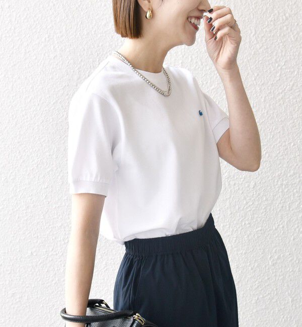SHIPS any「【SHIPS any別注】LACOSTE:〈洗濯機可能〉PIQUE クルーネック Tシャツ 26SS」|Tシャツ・カットソー|