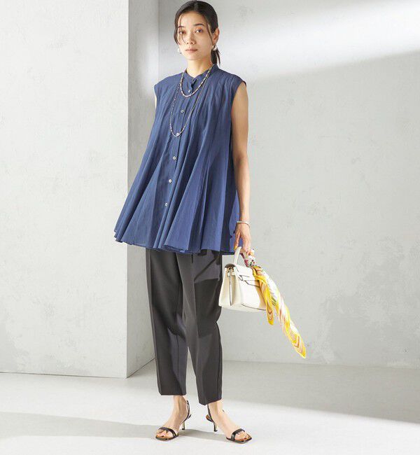 SHIPS for women「troisiemeCHACO:〈手洗い可能〉テーパード パンツ」|スラックス|