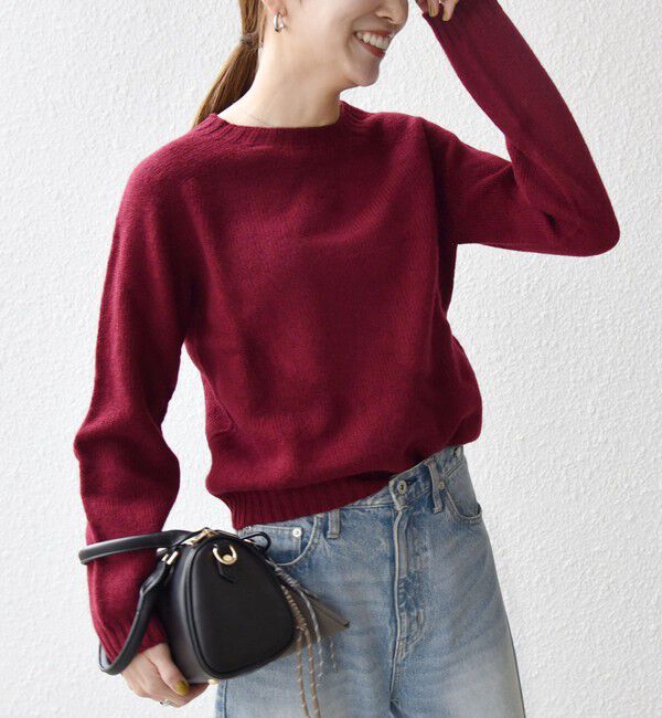 SHIPS any「【SHIPS any別注】Harley of Scotland: シェットランド クルーネック ニット 25AW」|ニット・セーター|