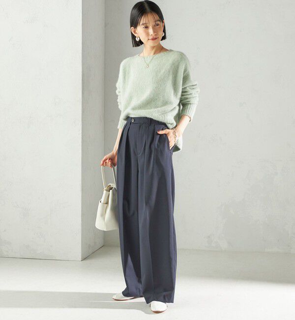 SHIPS for women「〈手洗い可能〉フォックス クルーネック ニット プルオーバー」|ニット・セーター|