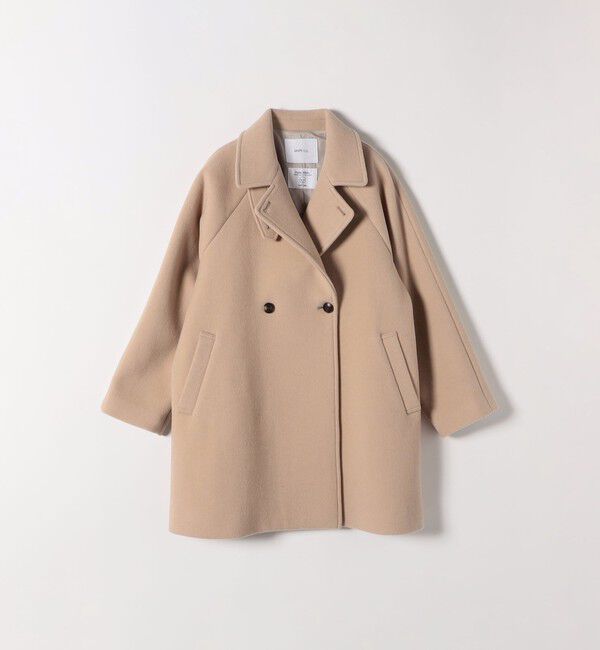 SHIPS any「《一部追加予約》【WEB限定】PURE WOOL スタンド & テーラード ハーフ コート」|その他|