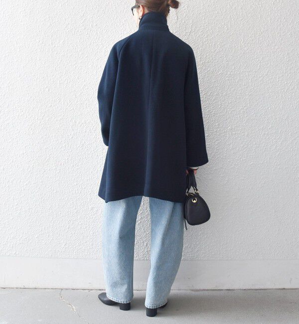 SHIPS any「《一部追加予約》【WEB限定】PURE WOOL スタンド & テーラード ハーフ コート」|その他|