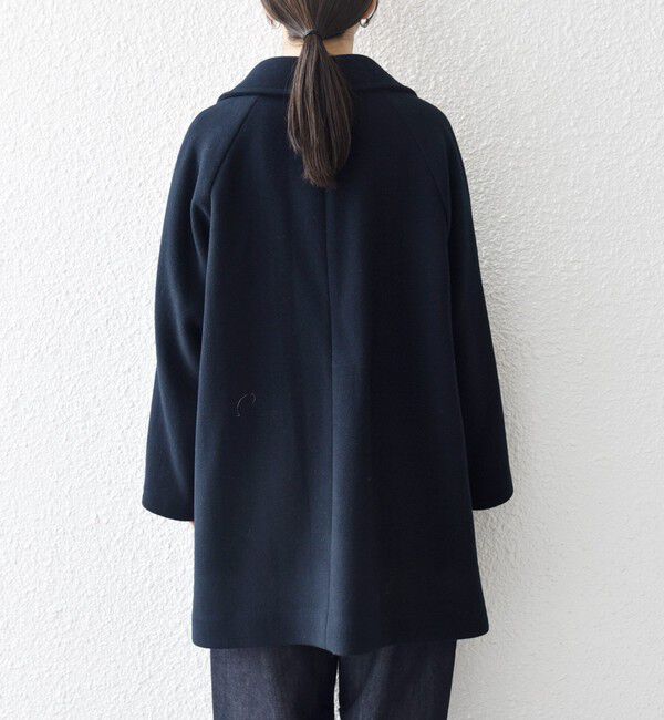 SHIPS any「《一部追加予約》【WEB限定】PURE WOOL スタンド & テーラード ハーフ コート」|その他|