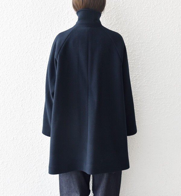 SHIPS any「《一部追加予約》【WEB限定】PURE WOOL スタンド & テーラード ハーフ コート」|その他|