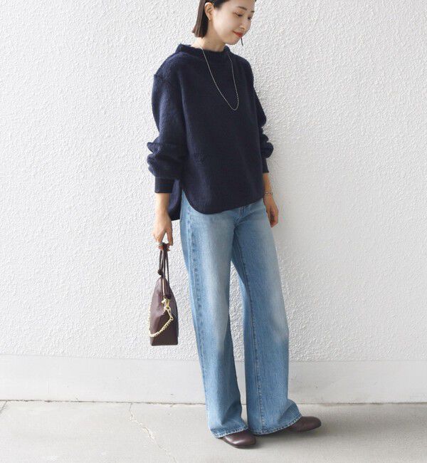 SHIPS for women「【WEB限定】〈手洗い可能〉バルフィー ロング シャギー ボトルネック プルオーバー」|ニット・セーター|