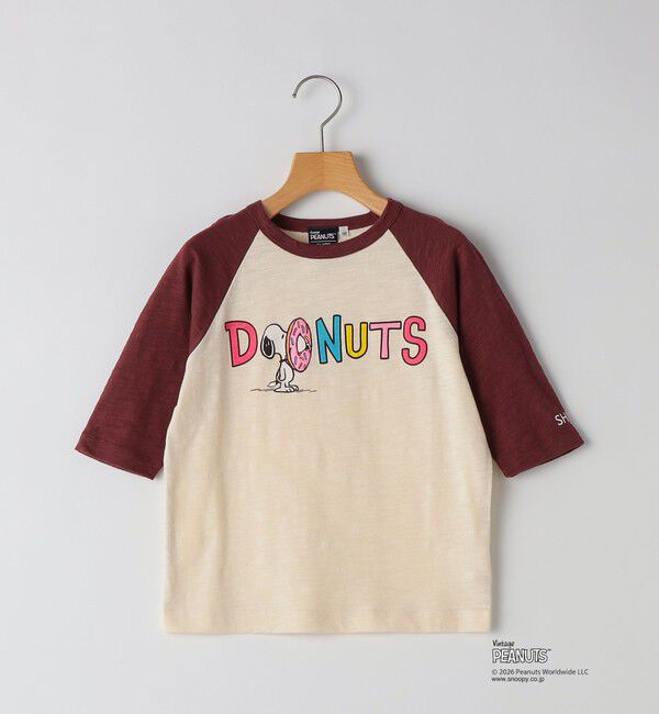 SHIPS KIDS「SHIPS KIDS:100～130cm /PEANUTS スヌーピー フットボール プリント Tシャツ」|Tシャツ・カットソー|
