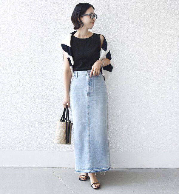 SHIPS for women「〈手洗い可能〉ラメ 2WAY ノースリーブ プルオーバー」|タンクトップ|