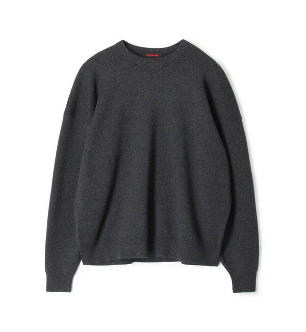 CABaN「CABaN コットンカシミヤ クルーネックプルオーバー」|ニット・セーター|17 チャコールグレー