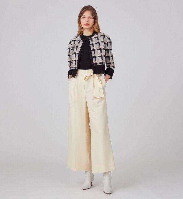 Ballsey「ライトカルゼ ベルテッドパンツ」|スラックス|