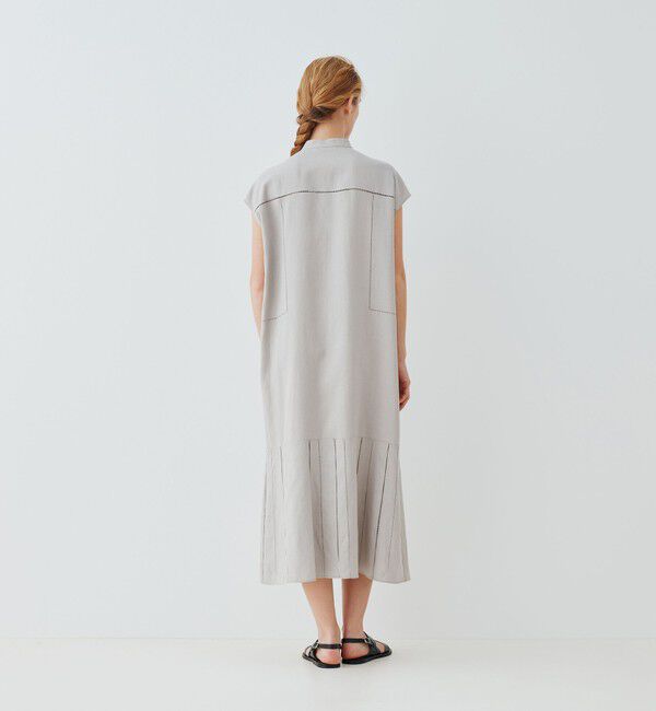 GALERIE VIE「リブコンビフレンチリネン フレンチスリーブワンピース」|ワンピース|