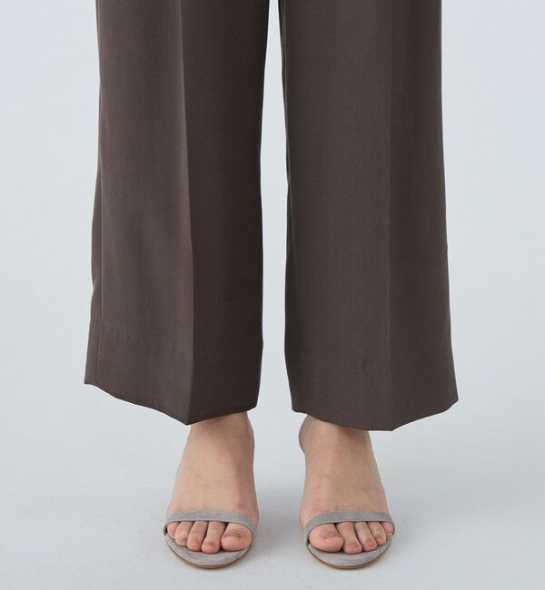 Ballsey「セルロースツイル ハイウエストテーパードパンツ」|その他|