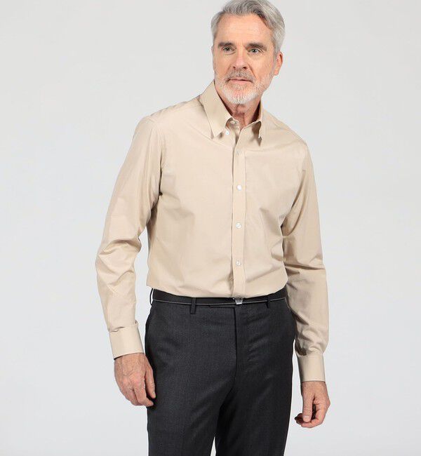 TOMORROWLAND MENS「120/2コットン タブカラー ロングスリーブドレスシャツ ALMO」|シャツ・ブラウス|