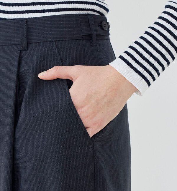 GALERIE VIE「ウォッシャブルトロピカル ツータックストレートパンツ」|その他|
