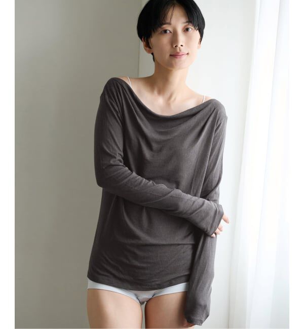 EMILYWEEK「ドレープギャザープルオーバー」|Tシャツ・カットソー|