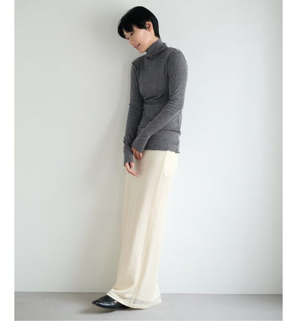 EMILYWEEK「Super120's ウールタートルプルオーバー」|Tシャツ・カットソー|