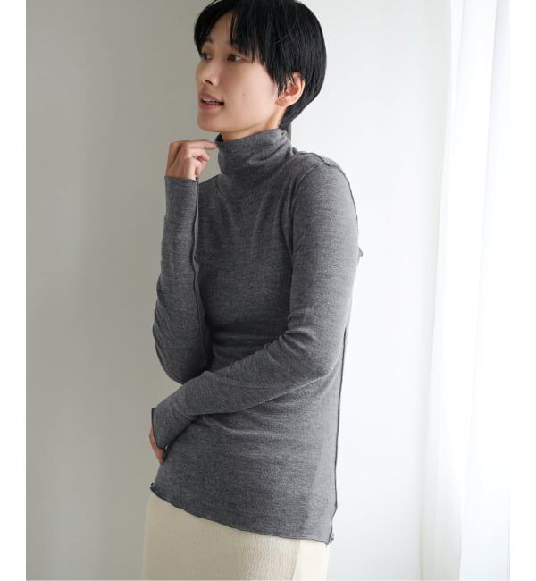 EMILYWEEK「Super120's ウールタートルプルオーバー」|Tシャツ・カットソー|