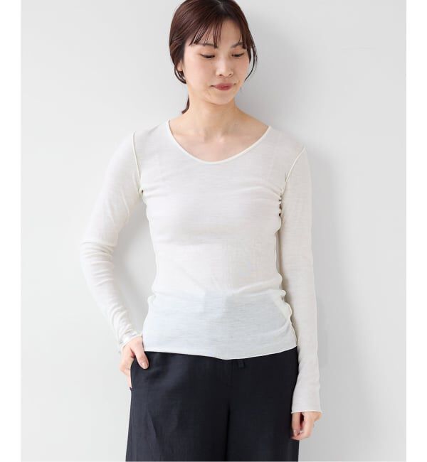 EMILYWEEK「Super120's 2WAYウールプルオーバー」|Tシャツ・カットソー|