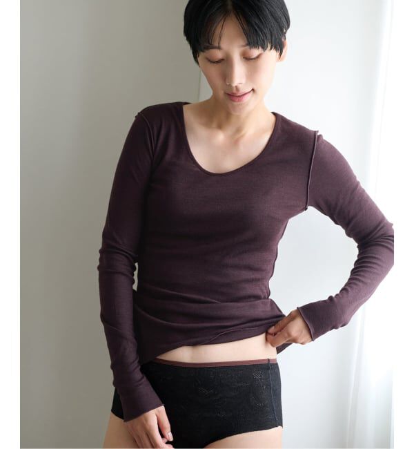 EMILYWEEK「Super120's 2WAYウールプルオーバー」|Tシャツ・カットソー|