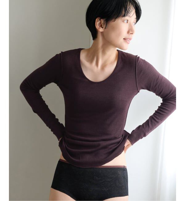 EMILYWEEK「Super120's 2WAYウールプルオーバー」|Tシャツ・カットソー|