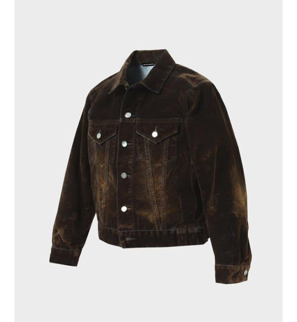 JOINT WORKS「NOCTO ARCHIVE/ノクト アーカイブ Flocky Denim Jacket」|デニムジャケット|ブラウン