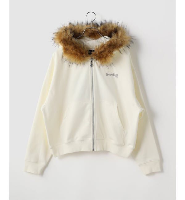 JOINT WORKS「SUPPLIER / サプライヤー Faux Fur Cross Zip Hoodie」|パーカー|
