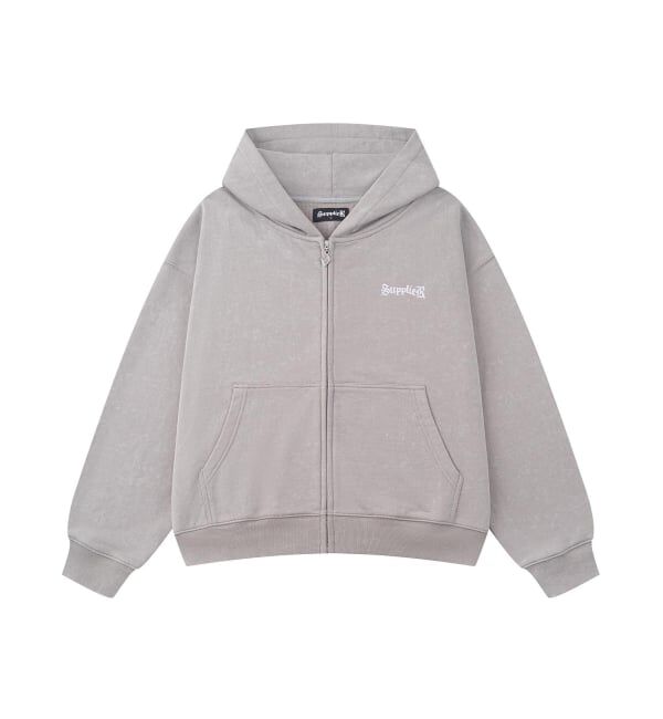 JOINT WORKS「SUPPLIER / サプライヤー SprayCross Rhinestone ZipHoodie」|パーカー|