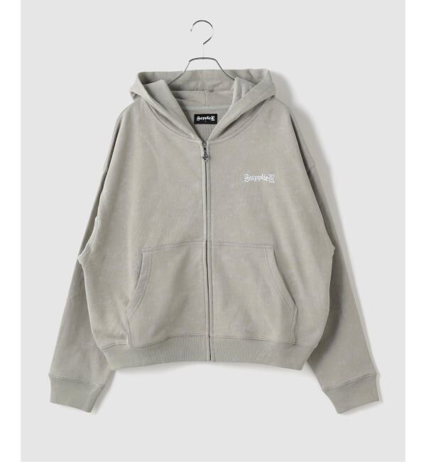 JOINT WORKS「SUPPLIER / サプライヤー SprayCross Rhinestone ZipHoodie」|パーカー|