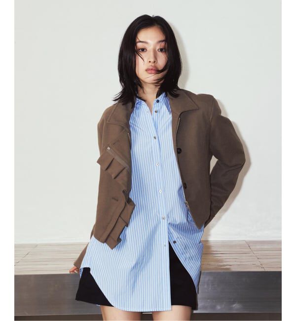 JOINT WORKS「Knuth Marf / クヌースマーフ 2way cropped frill jacket」|その他|ベージュ