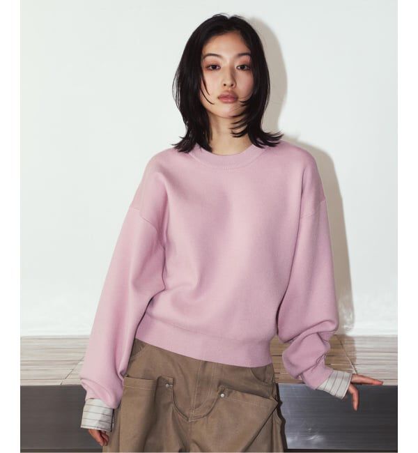 JOINT WORKS「Knuth Marf / クヌースマーフ 2way cuffs normcore knit」|ニット・セーター|ピンク