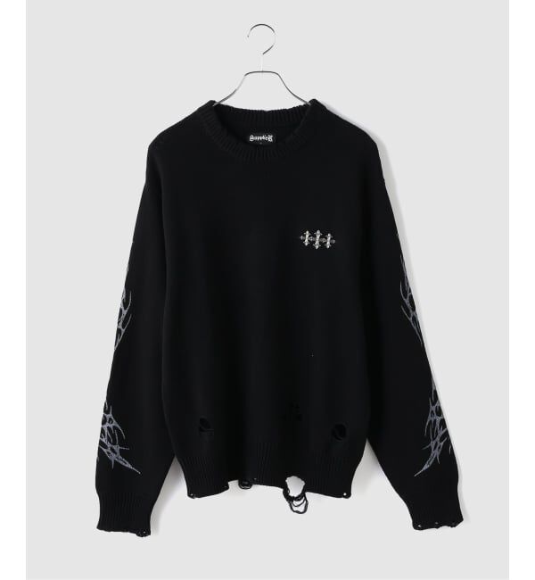 JOINT WORKS「SUPPLIER / サプライヤー Distressed Tribal Bones Knit」|ニット・セーター|