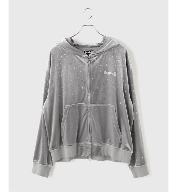JOINT WORKS「SUPPLIER / サプライヤー Micro Cross Velour Zip Hoodie」|パーカー|