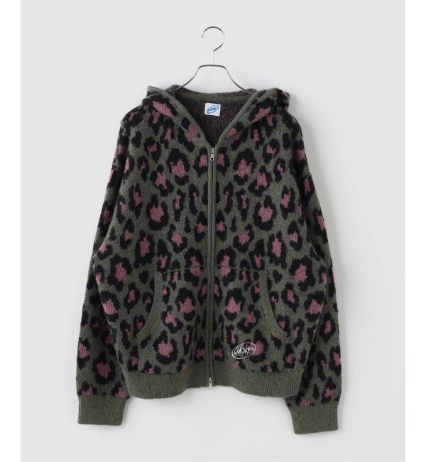 JOINT WORKS「WOKE EDGE / ウォークエッジ Leoparad Mohair Zip Knit」|パーカー|
