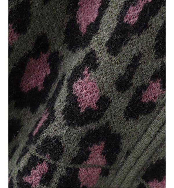 JOINT WORKS「WOKE EDGE / ウォークエッジ Leoparad Mohair Zip Knit」|パーカー|