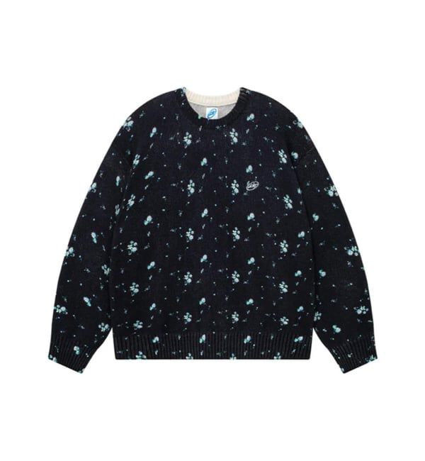JOINT WORKS「WOKE EDGE / ウォークエッジ Flower Knit」|ニット・セーター|ブラック