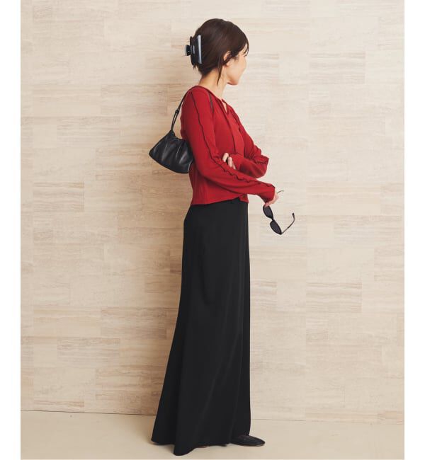 Plage「《予約》Stretch back flare スカート」|スカート|