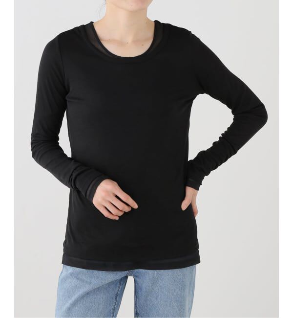  「【洗える】レイヤードカットソー」|Tシャツ・カットソー|