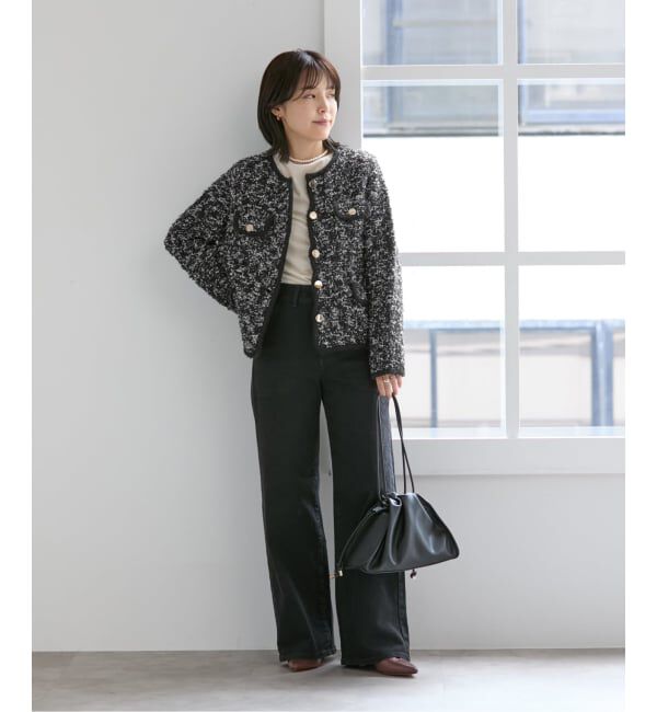  「【洗える】TORRAZZO DONNA/トラッゾドンナ ツィードニットジャケット」|その他|