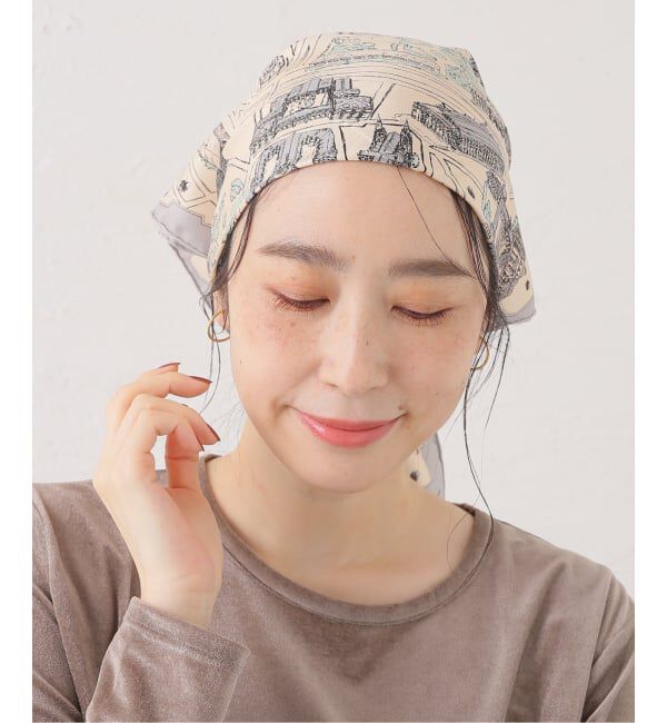  「manipuri/マニプリ シルクスカーフ 65*65 ヴォヤージュ ア パリ」|バンダナ・スカーフ|