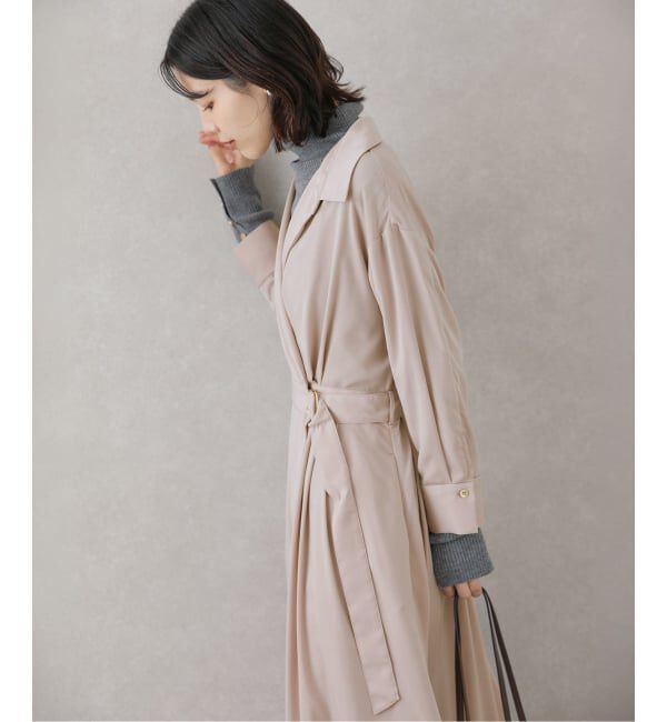  「【洗える】シャツカシュクールワンピース」|ワンピース|