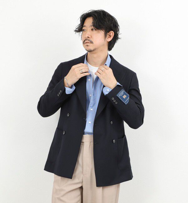 NOLLEY'S goodman「《ビジカジ対応》MARTIN ホップサックダブルJK 26SS」|テーラードジャケット|