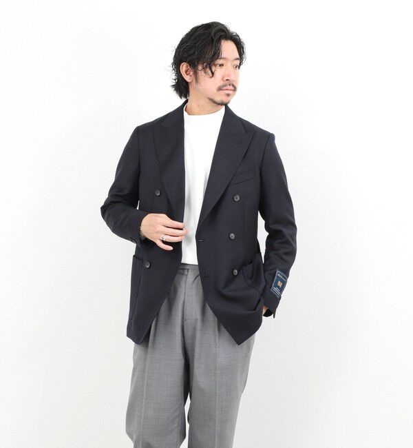 NOLLEY'S goodman「《ビジカジ対応》MARTIN ホップサックダブルJK 26SS」|テーラードジャケット|