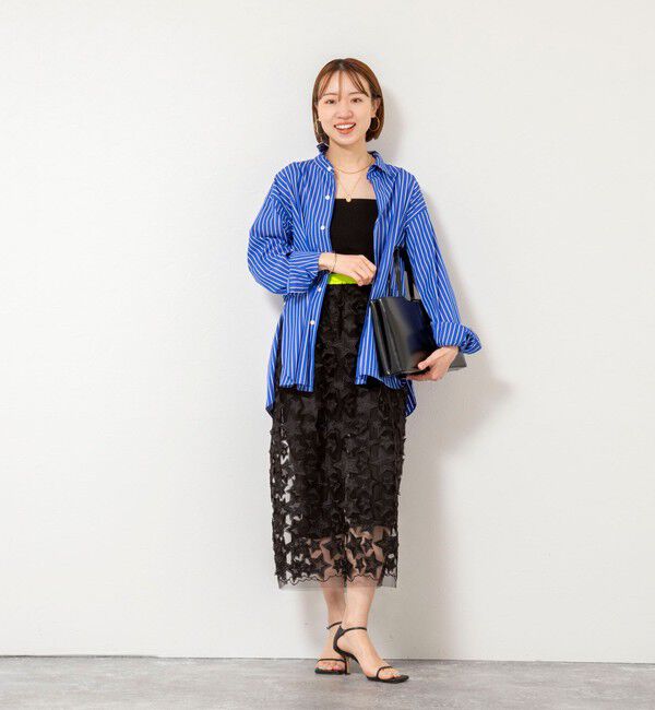 Rie Miller「45th limited editionウォッシャブルスターフリンジタイトスカート」|タイト|