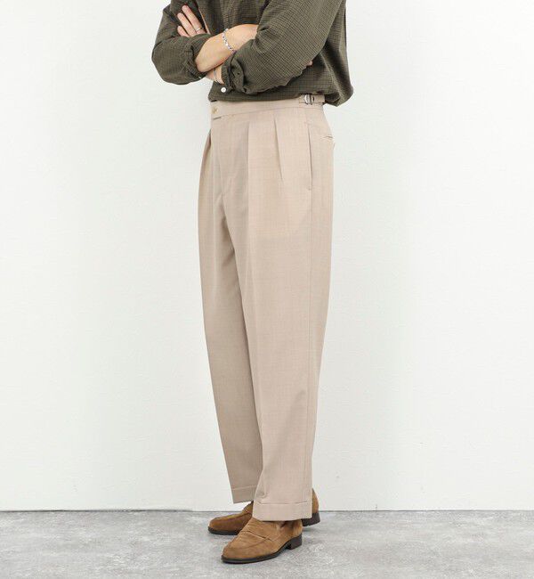NOLLEY'S goodman「ウォッシャブルウールワイドスラックス 26SS」|スラックス|