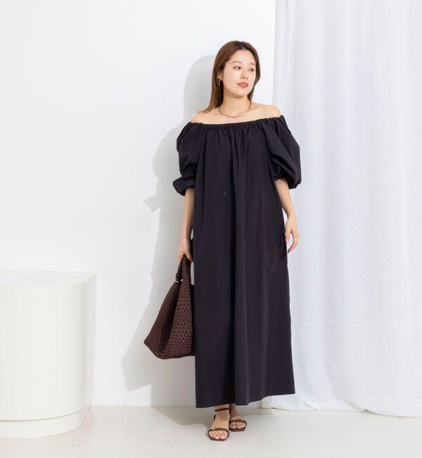 NOLLEY'S「【WEB限定】ウォッシャブルボリュームスリーブワンピース」|ワンピース|