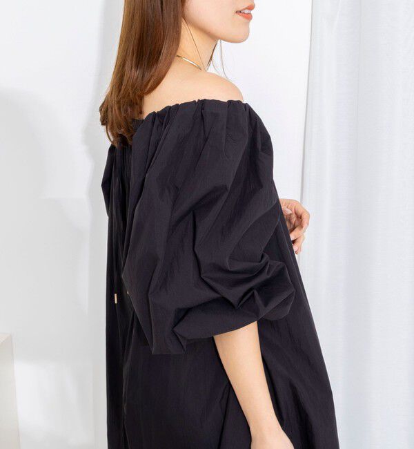NOLLEY'S「【WEB限定】ウォッシャブルボリュームスリーブワンピース」|ワンピース|