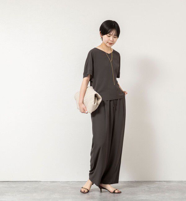 NOLLEY'S「【WEB＆一部店舗限定カラー】《セットアップ対応》ジョーゼットイージーワイドパンツ」|その他|