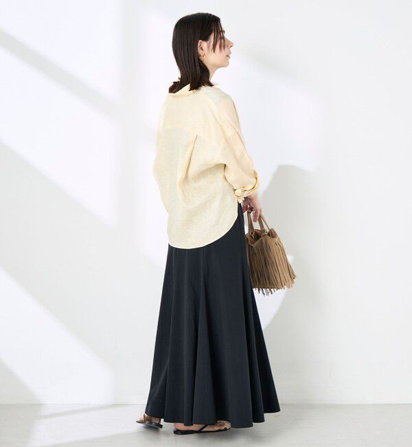 NOLLEY'S「ウォッシャブルシアードライコットンノースリーブプルオーバー」|Tシャツ・カットソー|