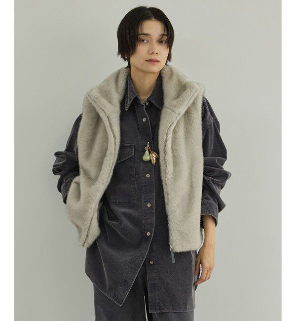 SALON adam et rope'「フェードコーデュロイオーバーシャツ / セットアップ対応」|シャツ・ブラウス|